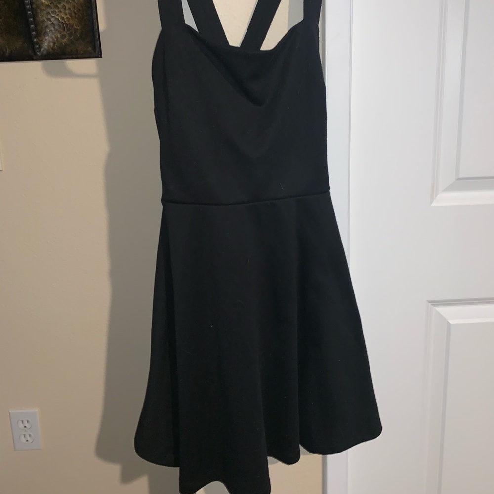 Black skater dress